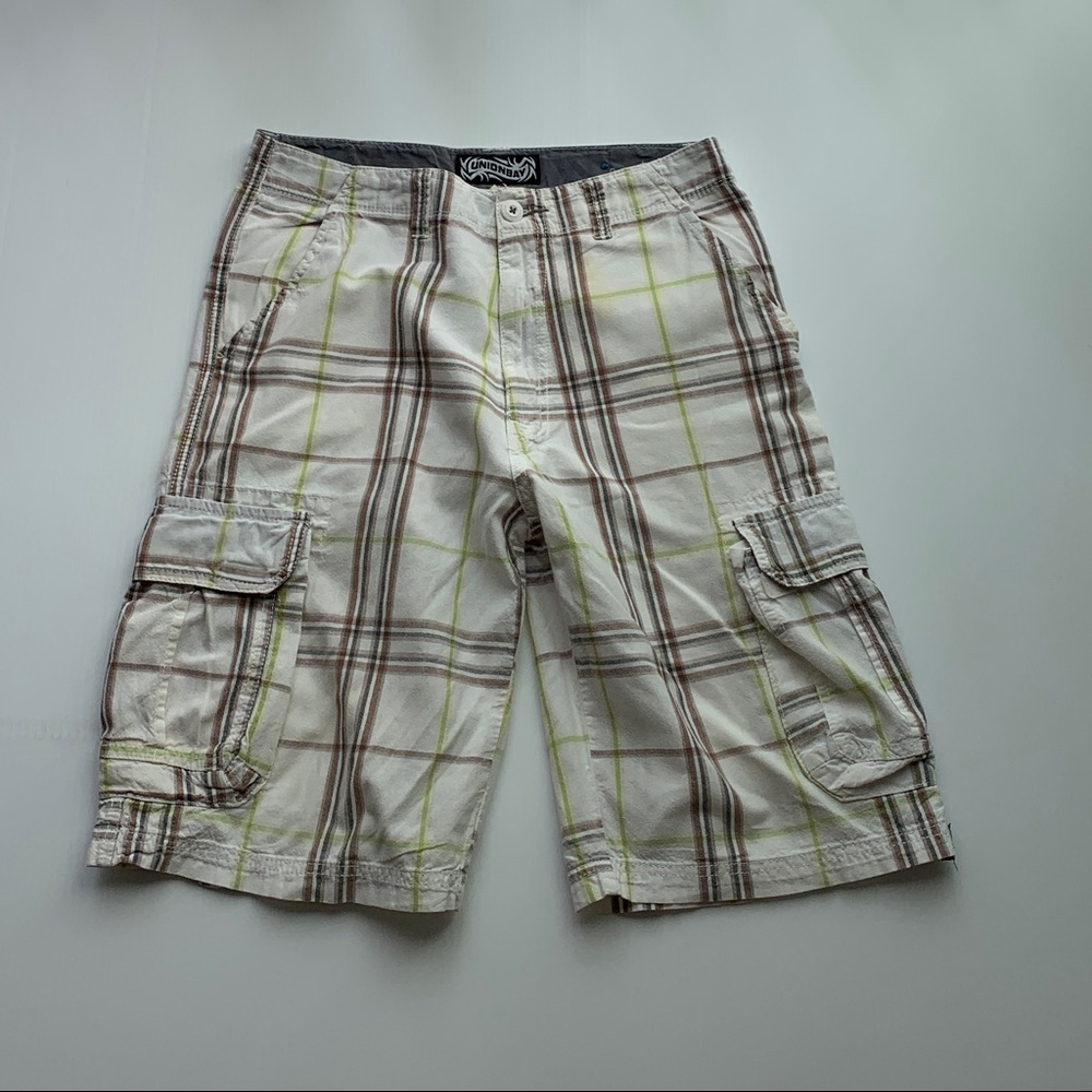 White with Stripes Cargo Shorts 20 by Union Bay